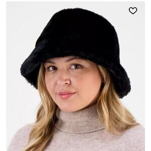 Lola Hats Black Faux Fur Bucket Hat